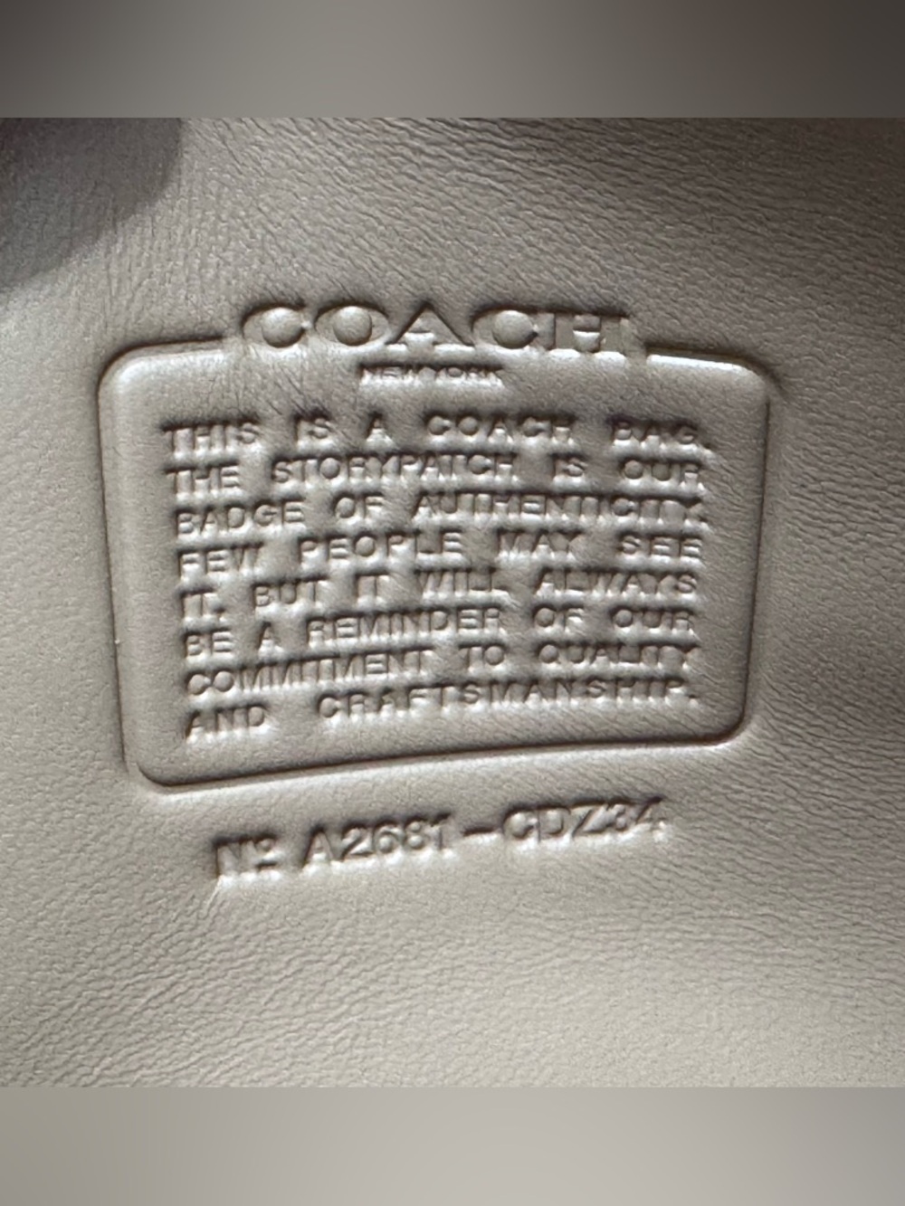 COACH Tabby Shoulder Bag 26 In CRYSTAL Signature Jacquard, Bronze/ Mushroom - Picture 10 of 15